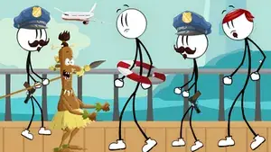 Stickman Escape - Plane and Ship